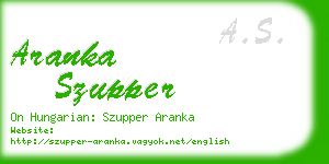 aranka szupper business card